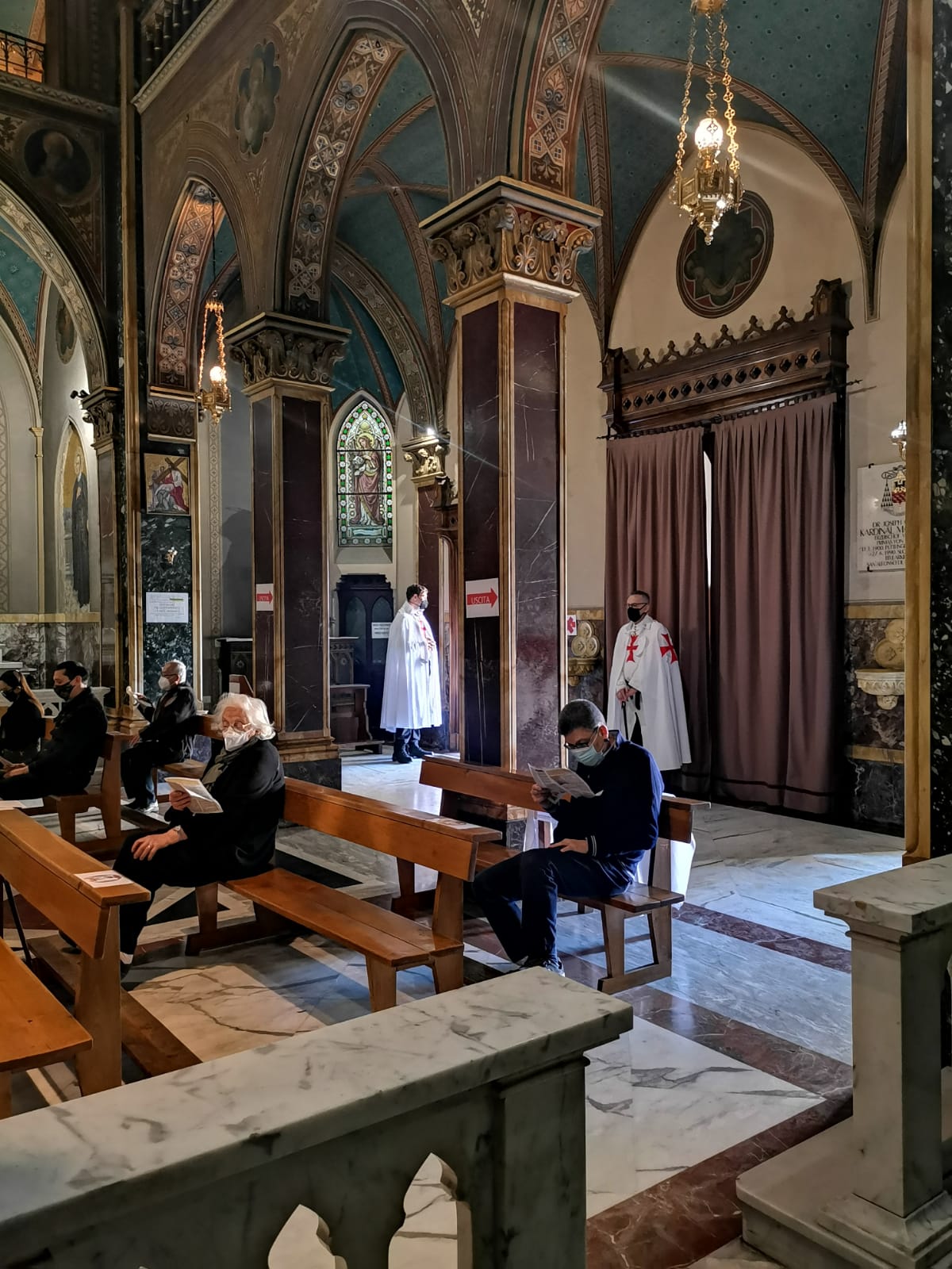 Turno di Custodia e partecipazione Santa Messa di Pasqua – Chiesa di Sant’Alfonso sull’Esquilino – Roma 04.04.2021