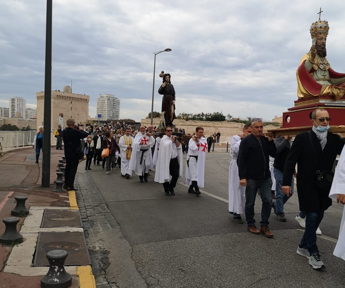 Procession de Saint Léon le grande et Saint Roch 2022 à Marseille