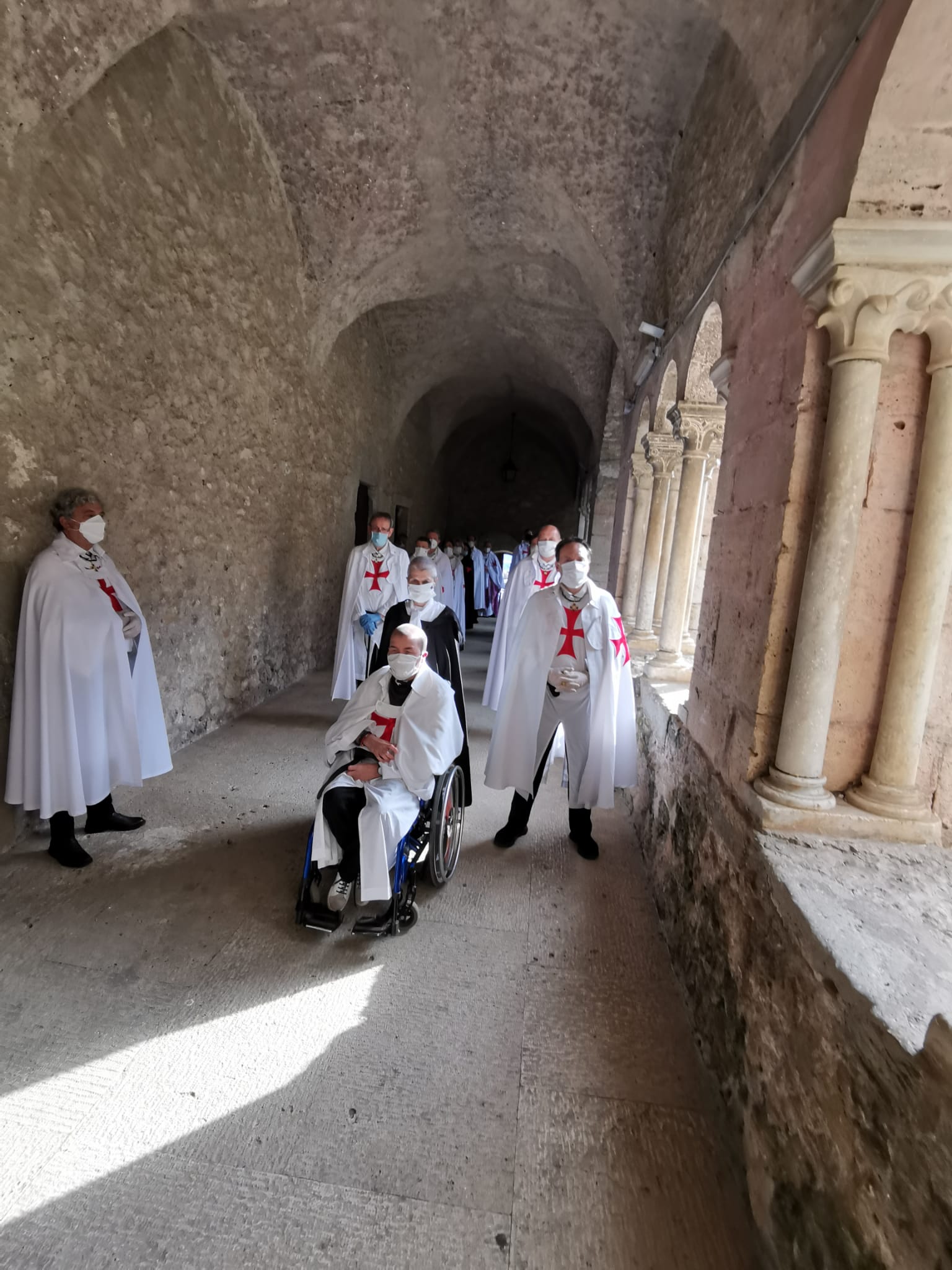 Partecipazione alla Santa Messa in Suffragio per il Nostro Fondatore Dell’Ordine Templare Ugone dei Pagani,Messa celebrata nella Cappella Templare all’interno dell’Abbazia di Valvisciolo