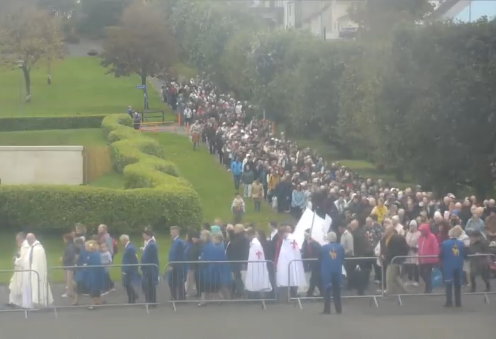 The Templars at the Annual Pilgrimage to Knock, at the Basilica of Our Lady, Queen of Ireland