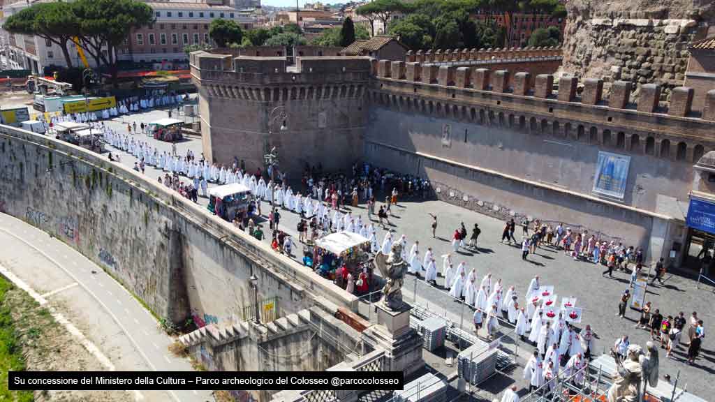 Convento Generale e Ritiro Spirituale a Roma, camminata silenziosa per la Fede per le vie della città alla presenza del Cardinale Patrono S. Em. Mons. Francesco Card. Monterisi (21-23 Giugno 2024)