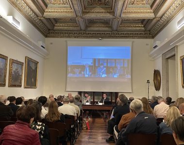 La sala del convegno sulla Vox in excelso alla Fondazione Ernesta Besso, Roma