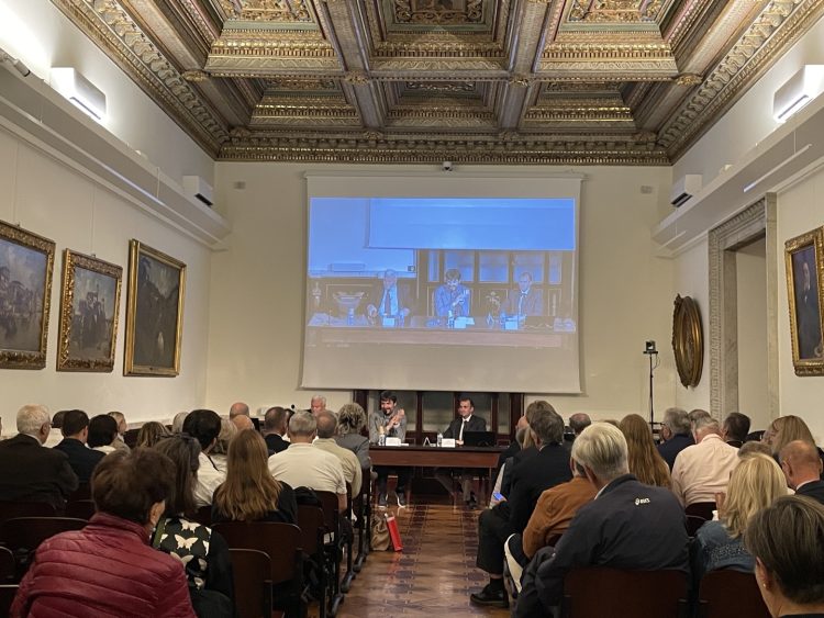 La sala del convegno sulla Vox in excelso alla Fondazione Ernesta Besso, Roma