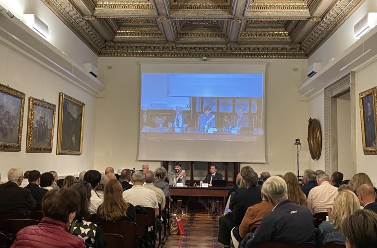 La sala del convegno sulla Vox in excelso alla Fondazione Ernesta Besso, Roma