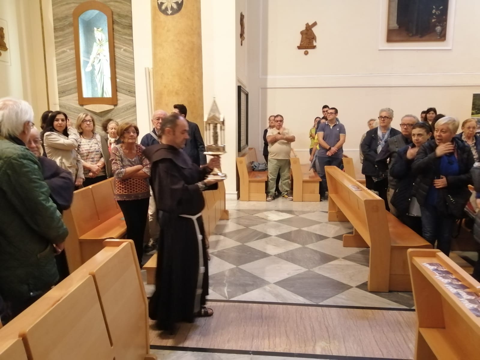 Partecipazione alla Santa Messa solenne e servizio custodia reliquia San Francesco