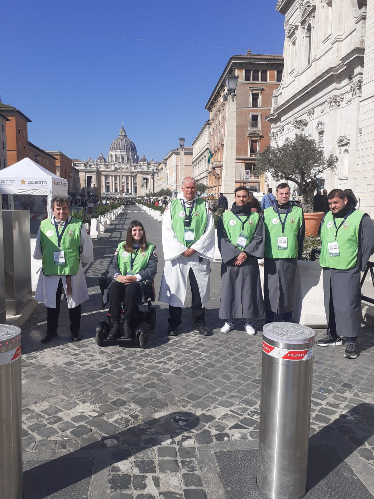 Templari in via della Conciliazione - Giubileo 2025