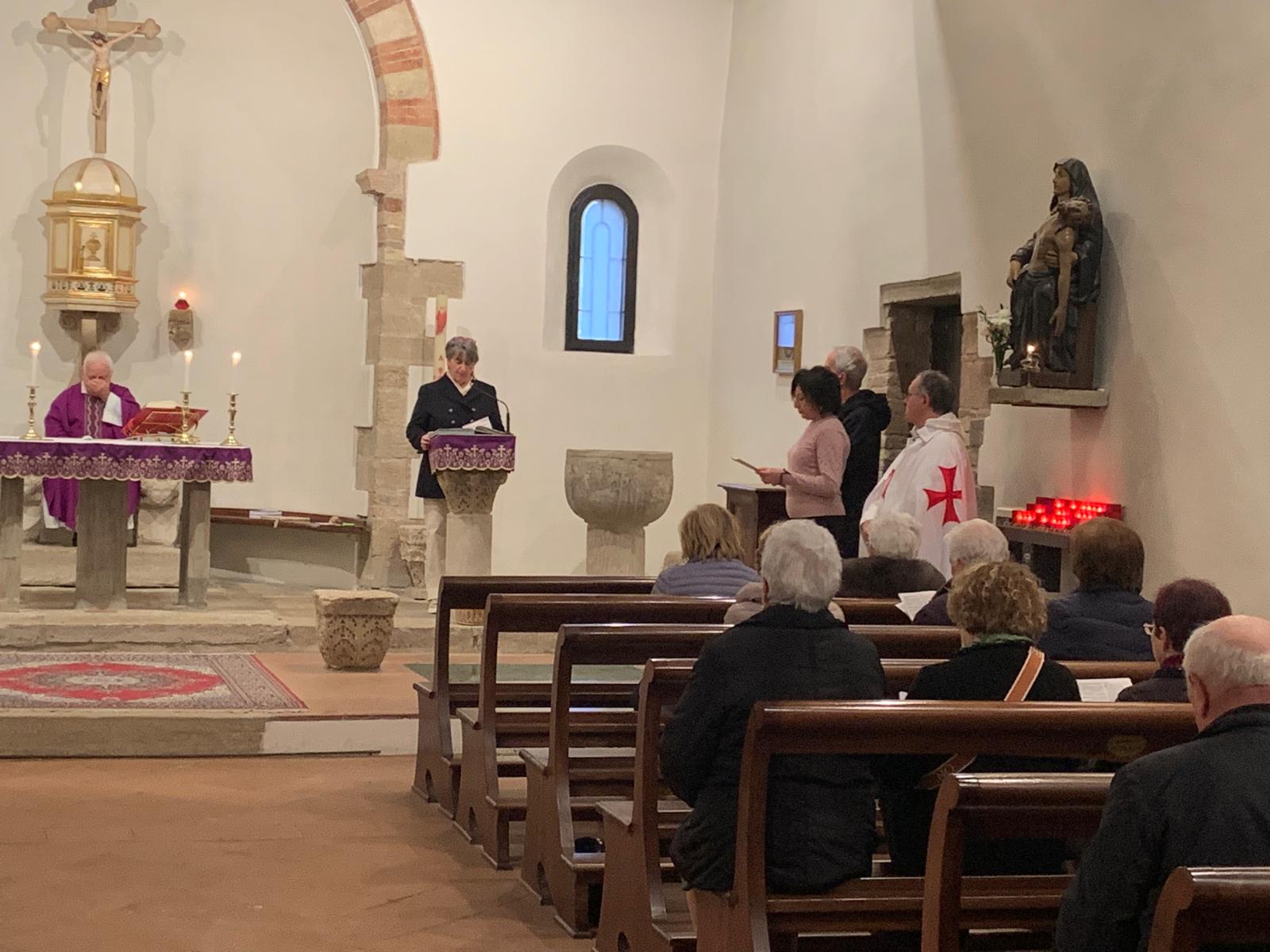 Templari nella Pieve Romanica della Trasfigurazione a San Salvatore fraz. di Rimini-29.03.2025