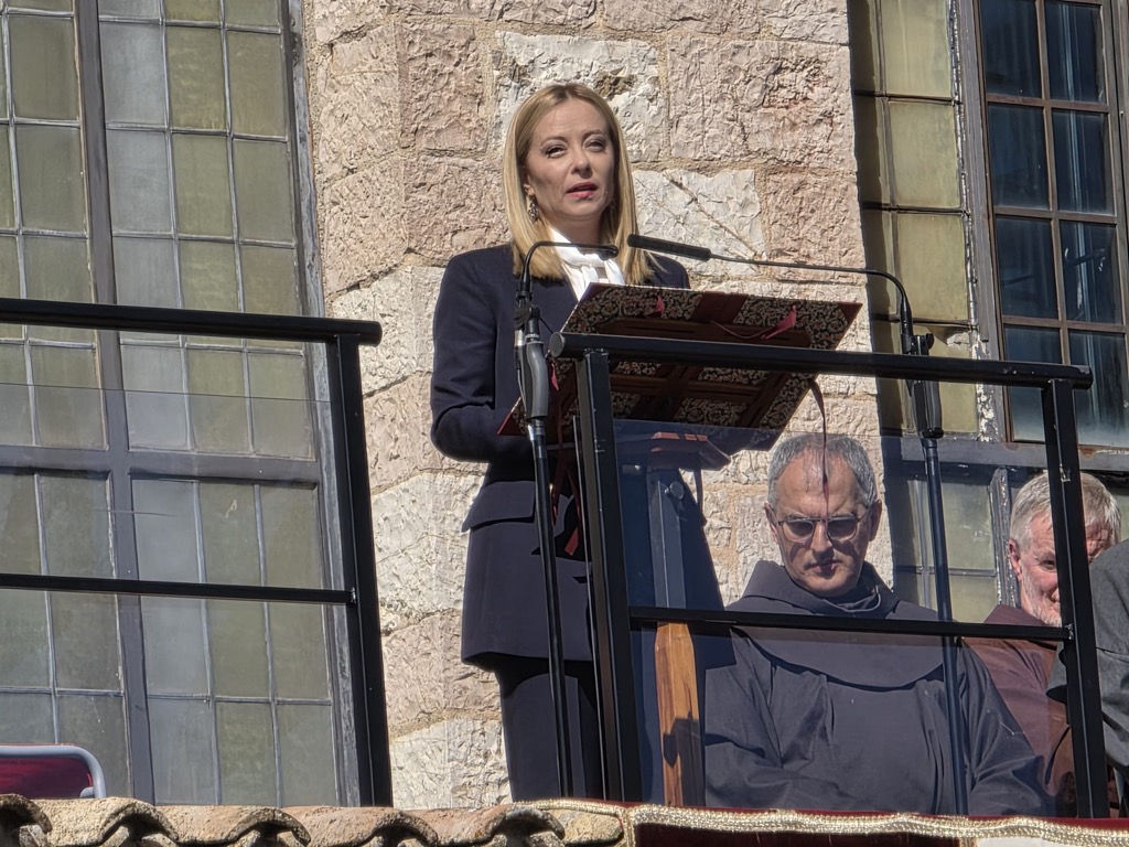 Templars at the Feast of October 3rd and 4th of St. Francis of Assisi – Patron Saint of Italy in Assisi (2025) in the presence of Prime Minister Giorgia Meloni