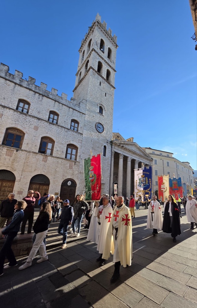 Templars at the Feast of October 3rd and 4th of St. Francis of Assisi – Patron Saint of Italy in Assisi (2025) in the presence of Prime Minister Giorgia Meloni