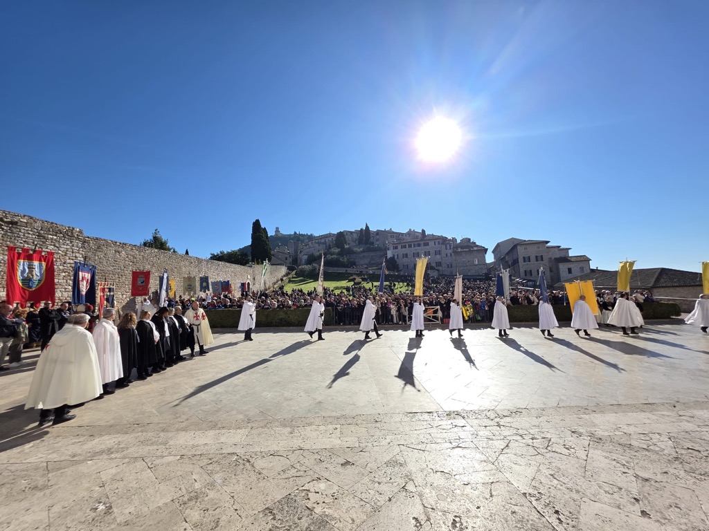 Templars at the Feast of October 3rd and 4th of St. Francis of Assisi – Patron Saint of Italy in Assisi (2025) in the presence of Prime Minister Giorgia Meloni
