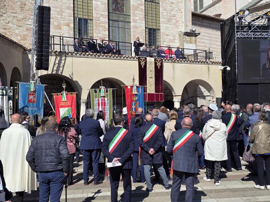 Templars at the Feast of October 3rd and 4th of St. Francis of Assisi – Patron Saint of Italy in Assisi (2025) in the presence of Prime Minister Giorgia Meloni