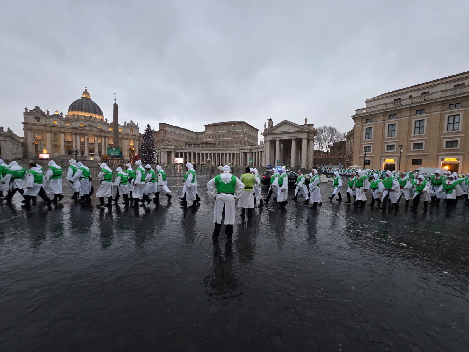 Les Templiers à l’audience du Saint-Père, le pape Léon XIV, avec les collaborateurs et les bénévoles du Jubilé – Salle Paul VI – Cité du Vatican