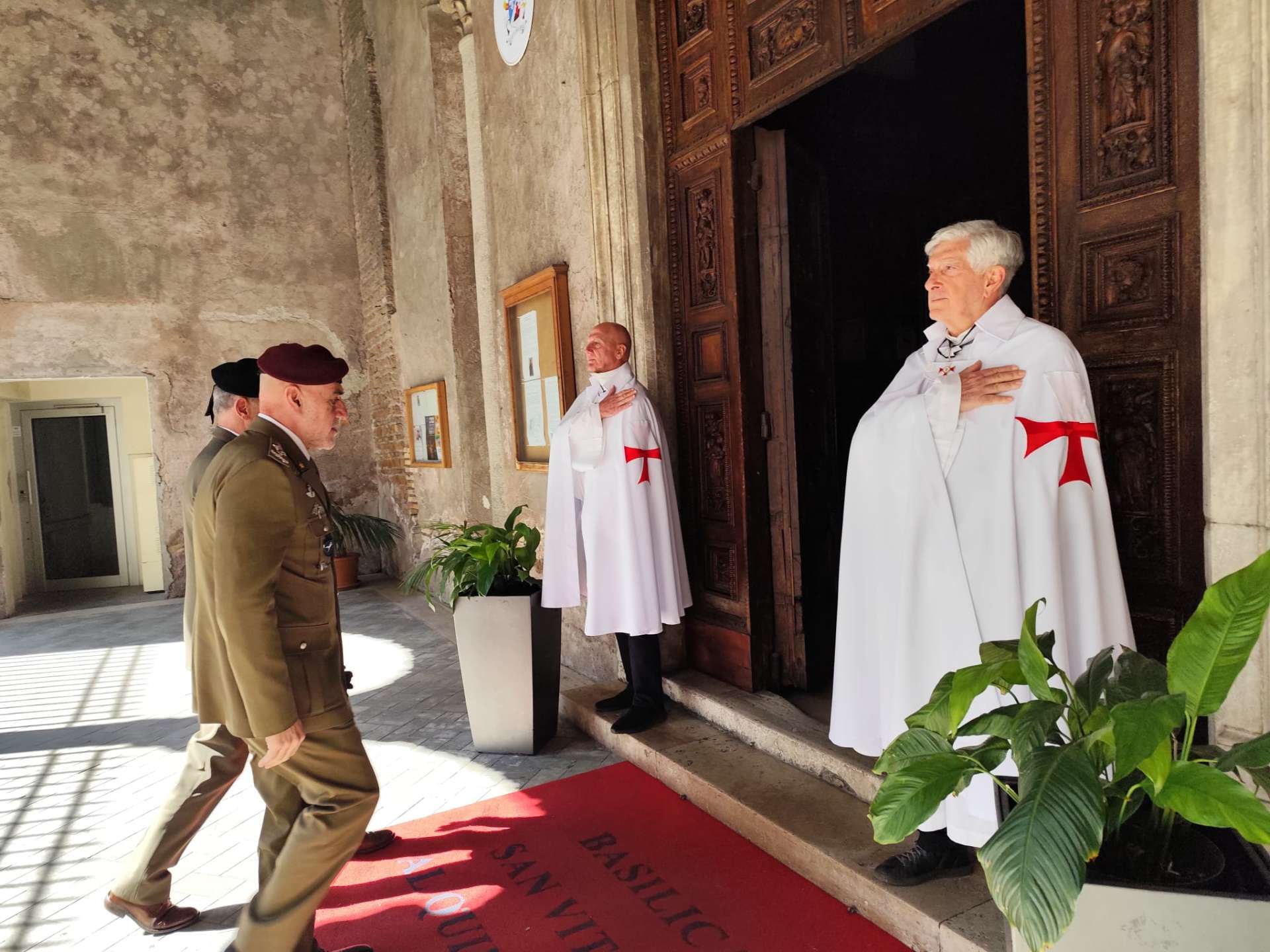Santa Messa con il personale dello Stato Maggiore dell’Esercito presso la Basilica di San Vitale al Quirinale a Roma