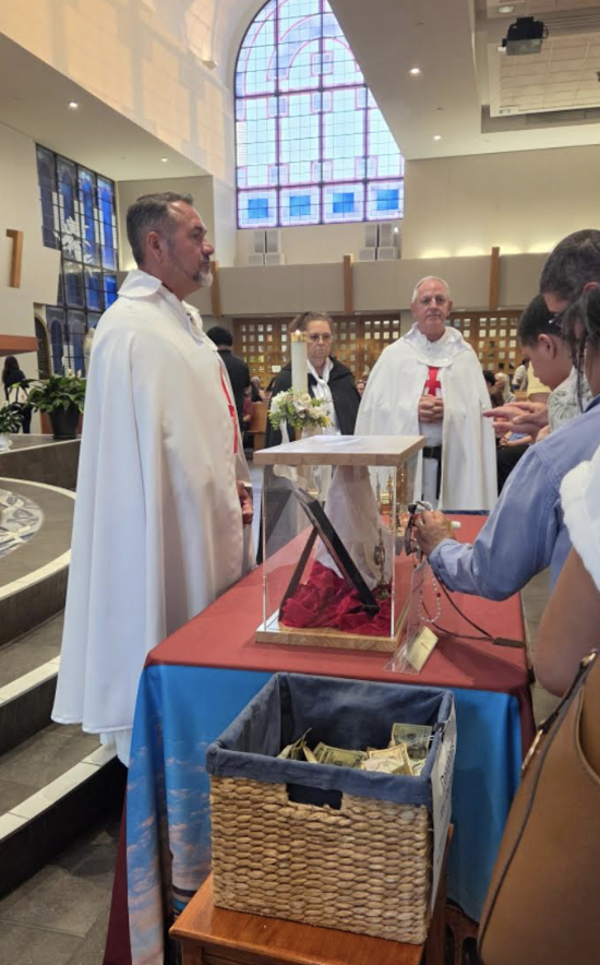The Templars Today as Ceremonial Guards on visiting 1st Class Relics of Padre Pio, St Paul’s Roman Catholic Church, Tampa, Florida, USA