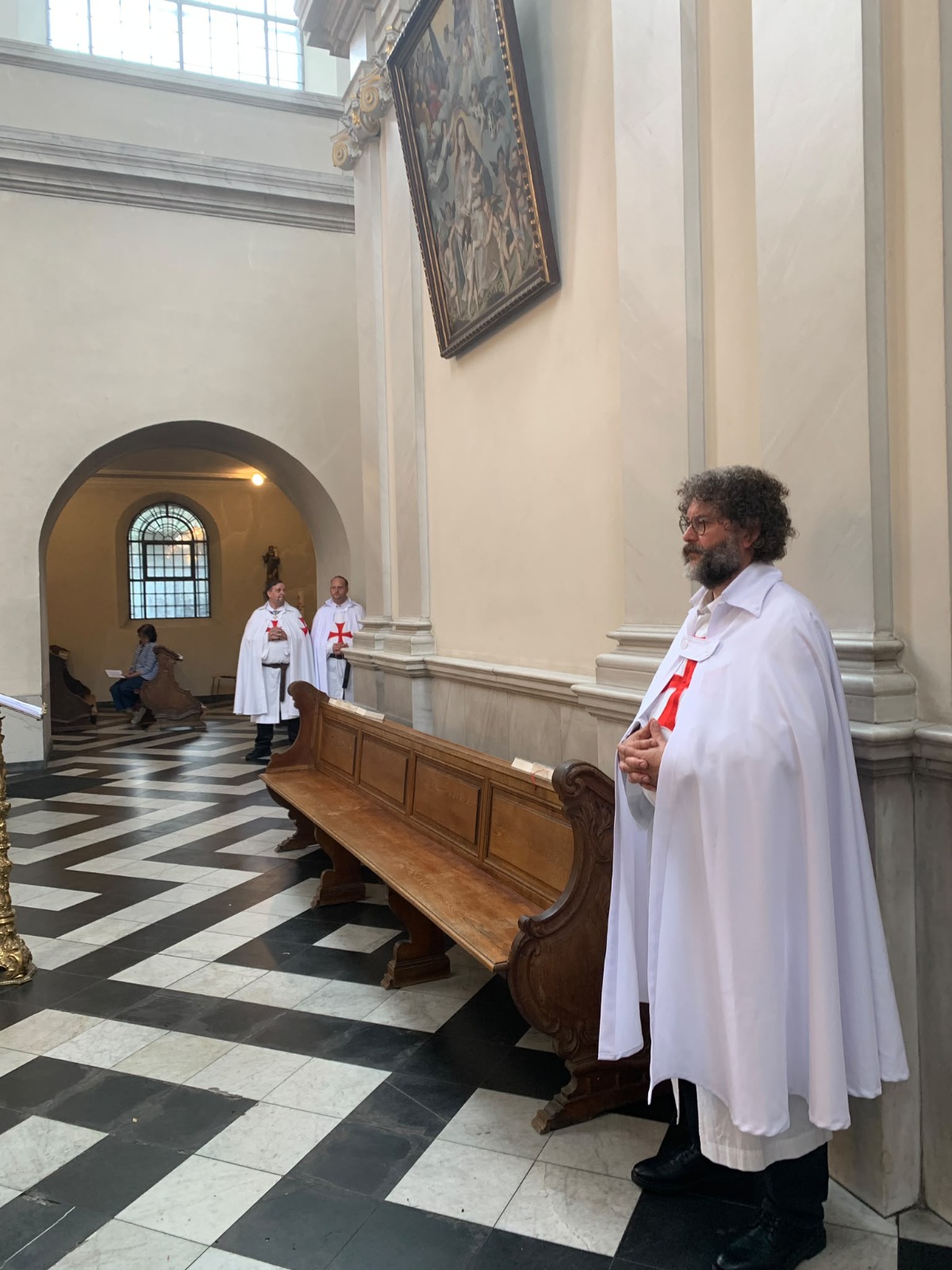 Die Templer im Dienst des Glaubens während der Festwoche der Schwarzen Muttergottes in Köln – Deutschland