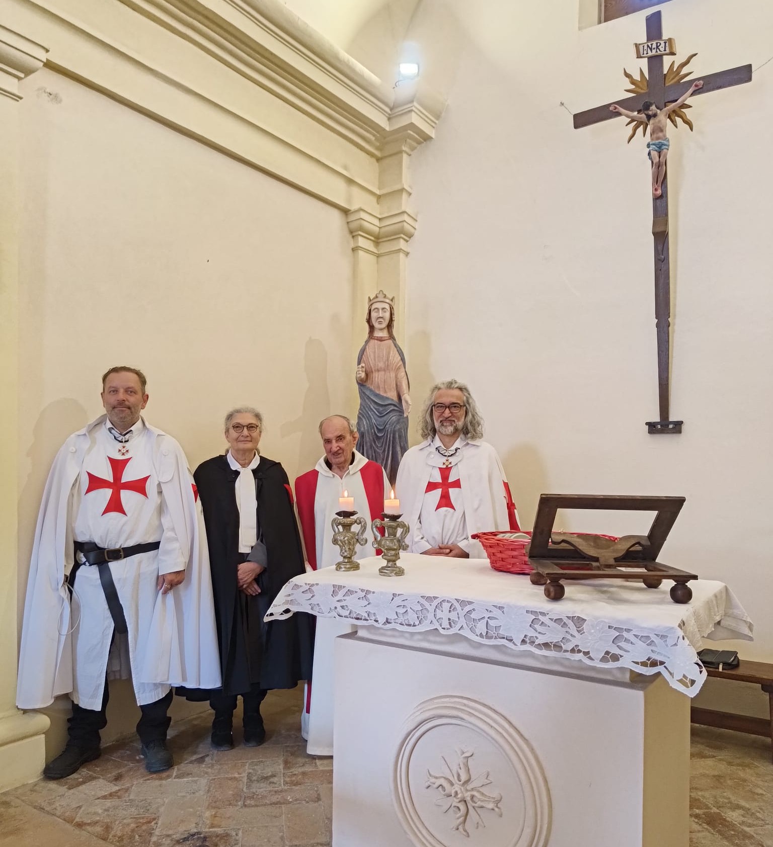 Partecipazione alla Santa Messa per la Festa dell’Esaltazione della Santa Croce presso la Chiesa Templare di Santa Croce di Culiano (PU)